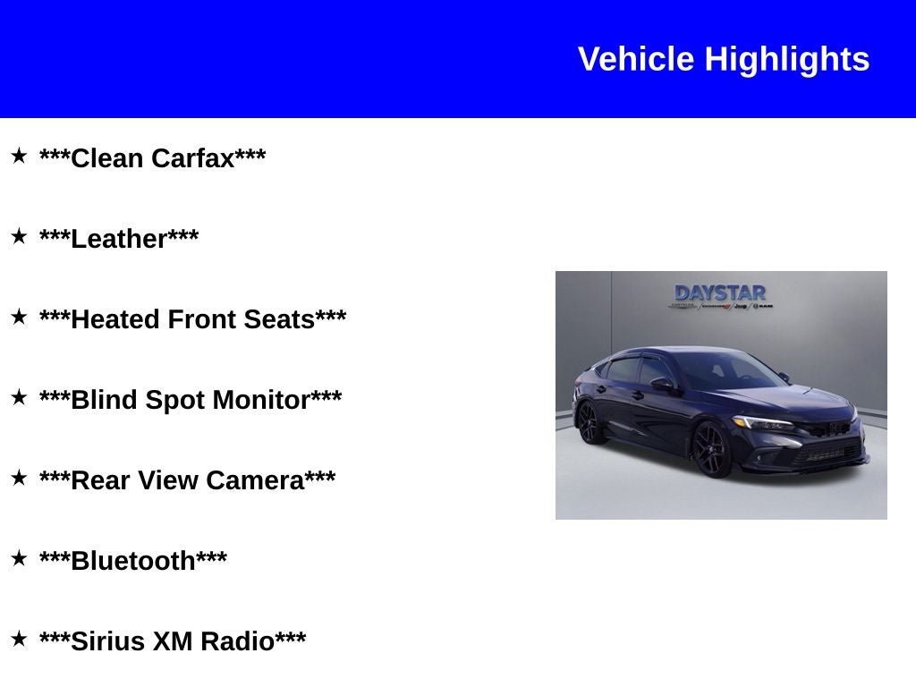 2023 Honda Civic Hatchback Sport Touring