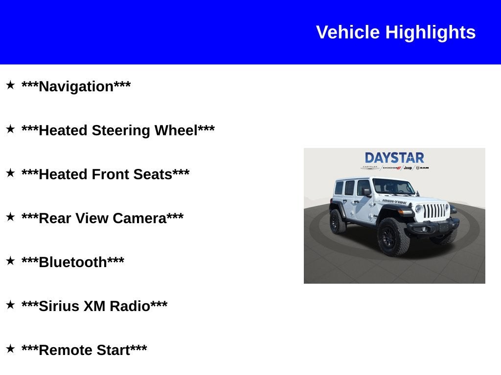 2022 Jeep Wrangler Unlimited High Tide 4x4