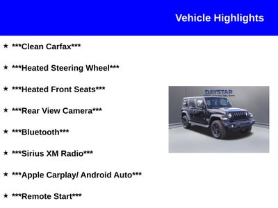 2020 Jeep Wrangler Unlimited Sport S 4X4