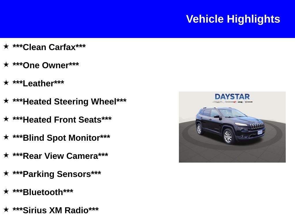 2018 Jeep Cherokee Limited 4x4
