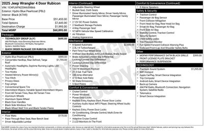 2025 Jeep Wrangler WRANGLER 4-DOOR RUBICON