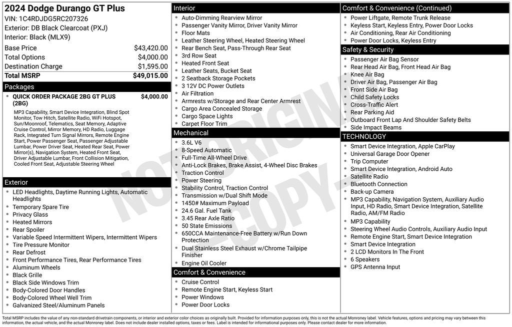 2024 Dodge Durango GT Plus AWD
