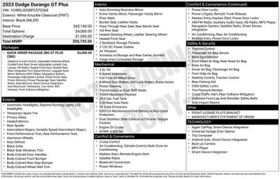 2023 Dodge Durango GT Plus AWD