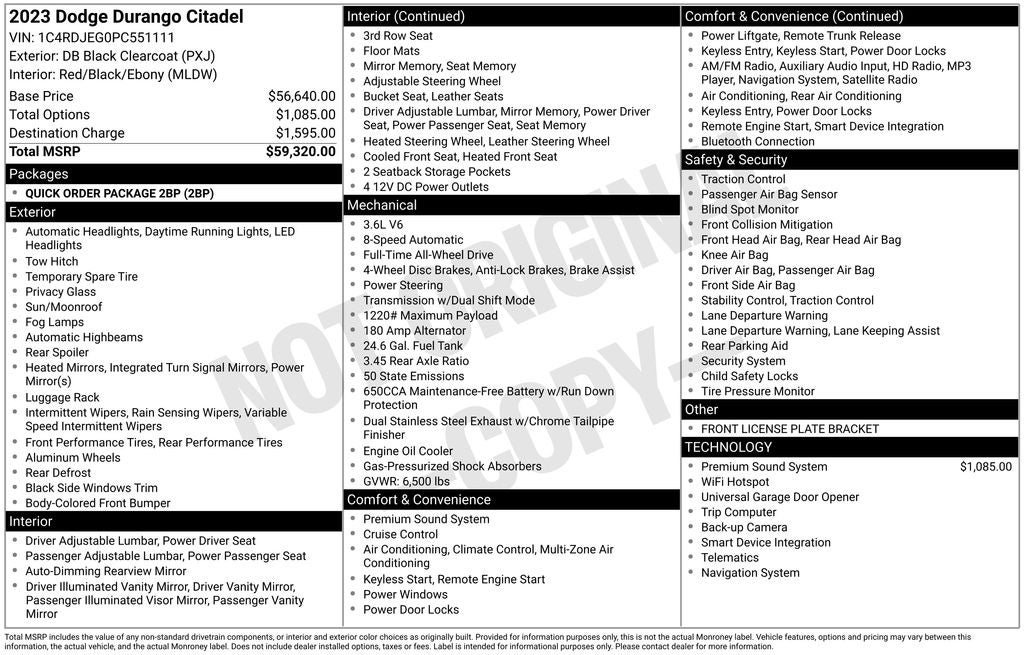 2023 Dodge Durango Citadel AWD