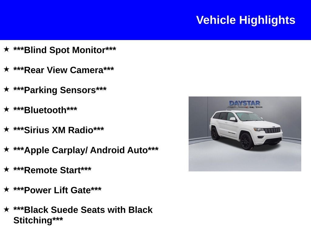 2020 Jeep Grand Cherokee Altitude 4x4