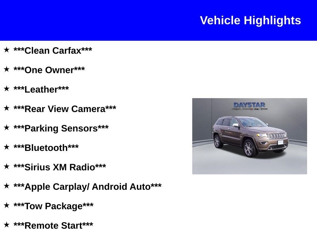 2021 Jeep Grand Cherokee Overland 4x4