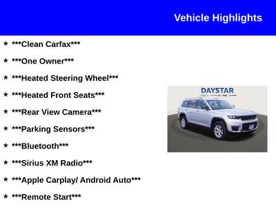 2022 Jeep Grand Cherokee L Limited 4x4