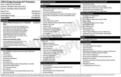 2023 Dodge Durango R/T Premium AWD