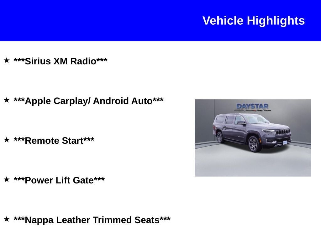 2024 Jeep Wagoneer L Series II 4x4