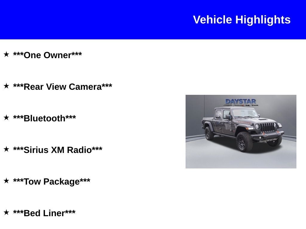 2021 Jeep Gladiator Mojave 4x4