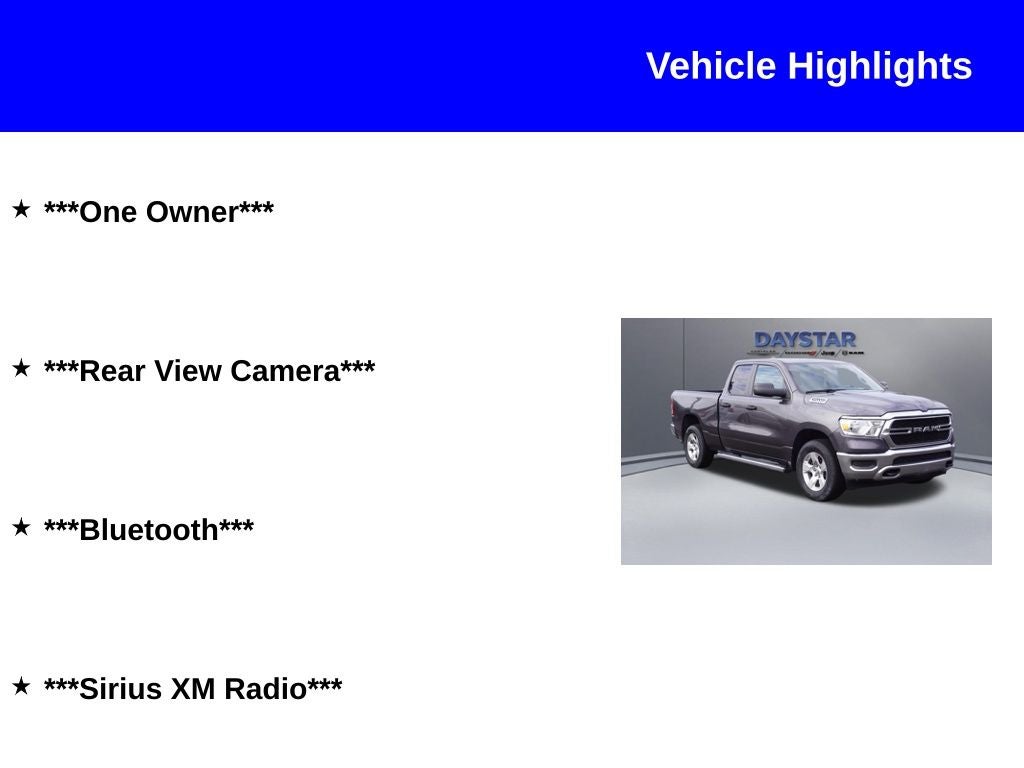 2024 RAM 1500 Tradesman Quad Cab 4x4 6'4' Box