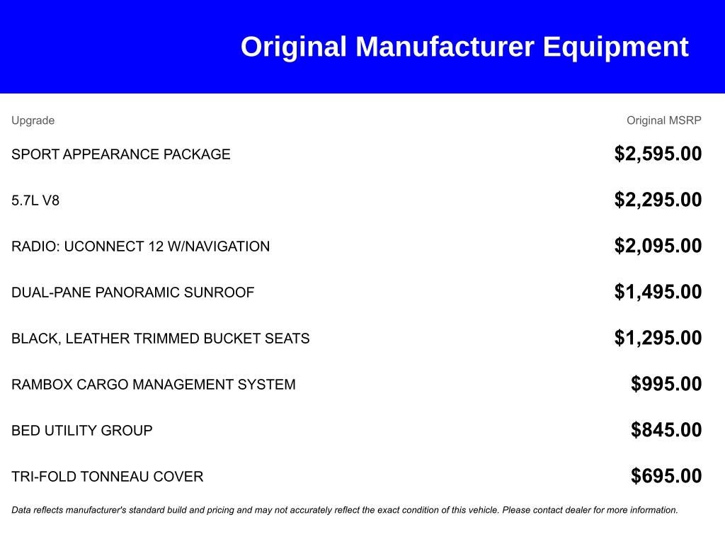 2021 RAM 1500 Laramie Crew Cab 4x4 5'7' Box