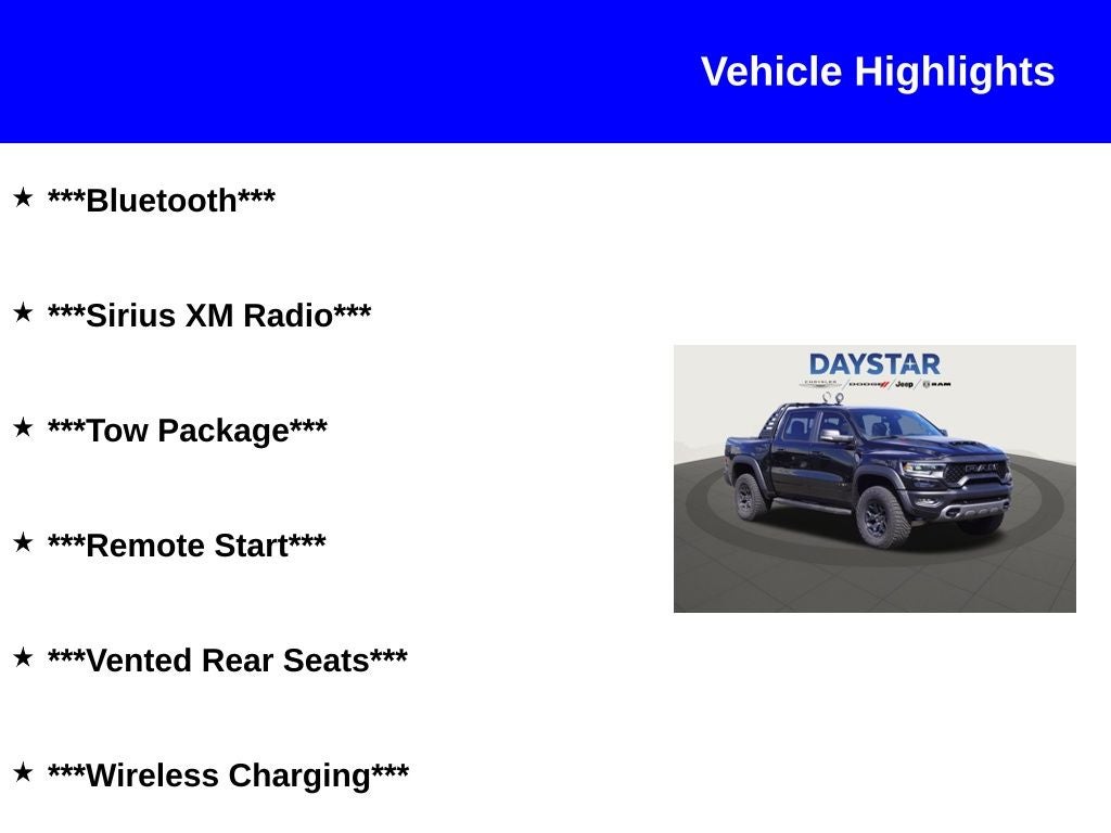 2022 RAM 1500 TRX Crew Cab 4x4 5'7' Box