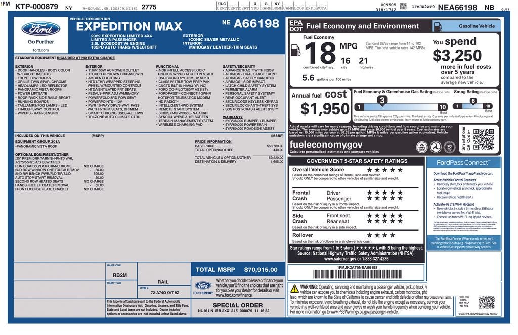 2022 Ford Expedition Limited MAX