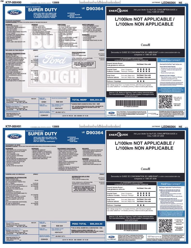 2020 Ford F-250 Platinum