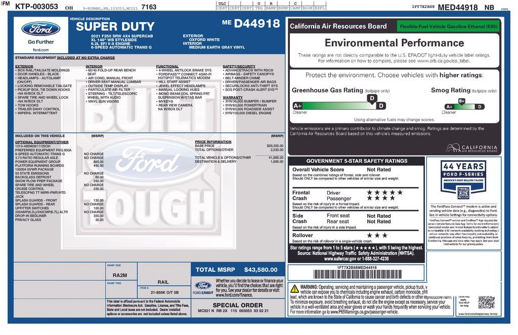 2021 Ford F-250 Base