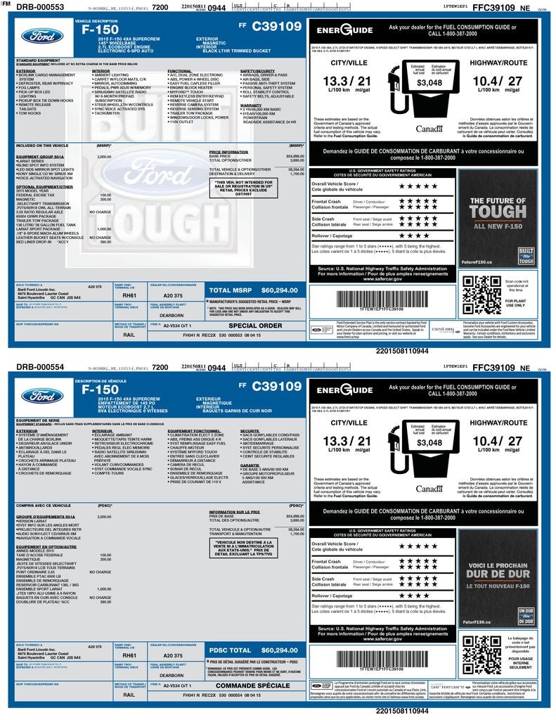 2015 Ford F-150 LARIAT