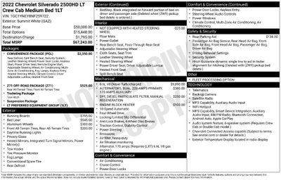 2022 Chevrolet Silverado 2500HD 4WD Crew Cab Standard Bed LT