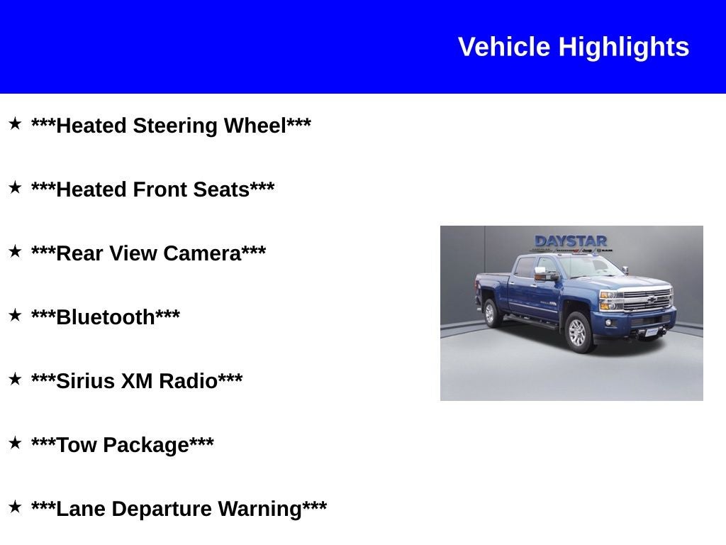 2015 Chevrolet Silverado 3500HD High Country