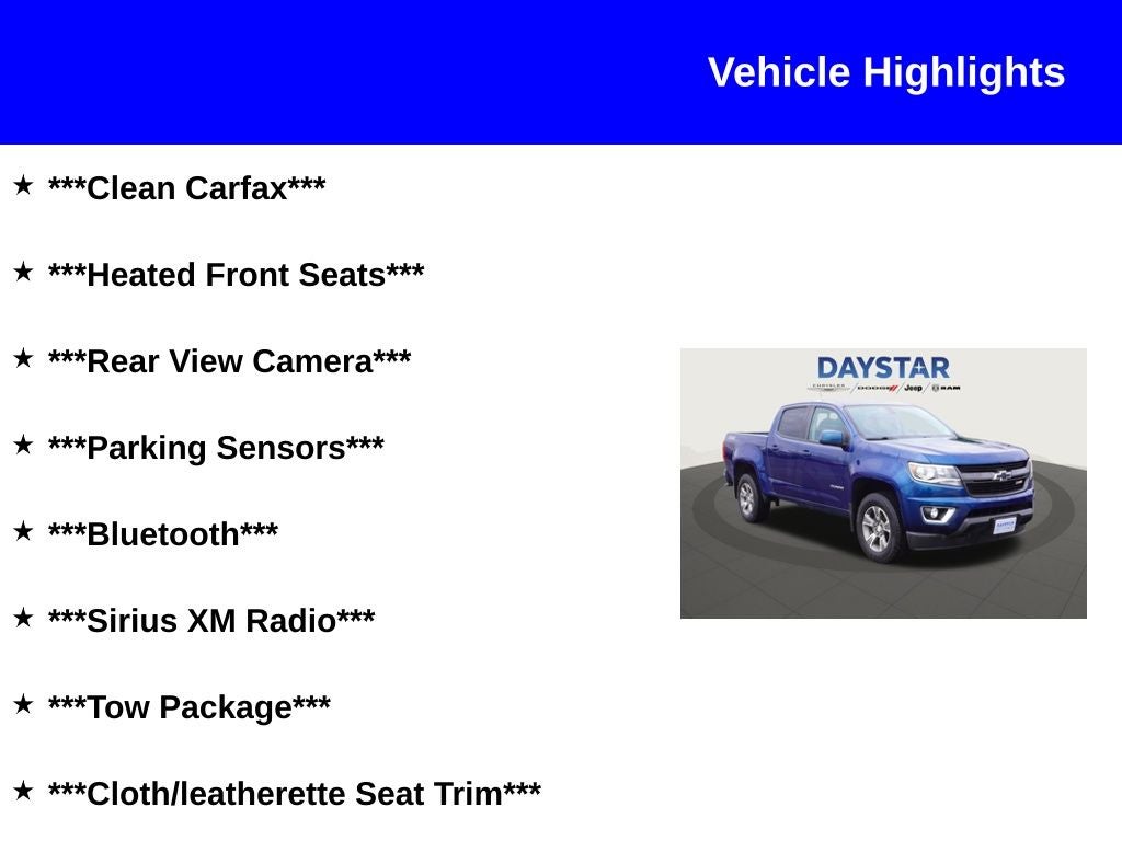 2019 Chevrolet Colorado Z71