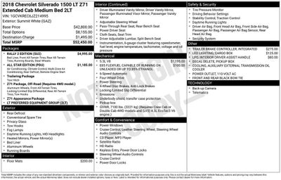 2018 Chevrolet Silverado 1500 2LT