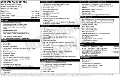 2023 GMC Acadia SLT