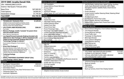 2019 GMC Acadia Denali