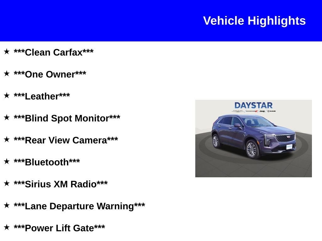 2025 Cadillac XT4 AWD Premium Luxury