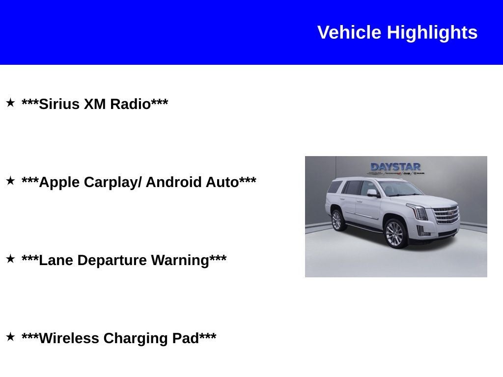 2020 Cadillac Escalade 4WD Luxury