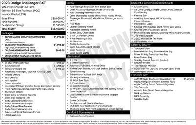 2023 Dodge Challenger SXT AWD