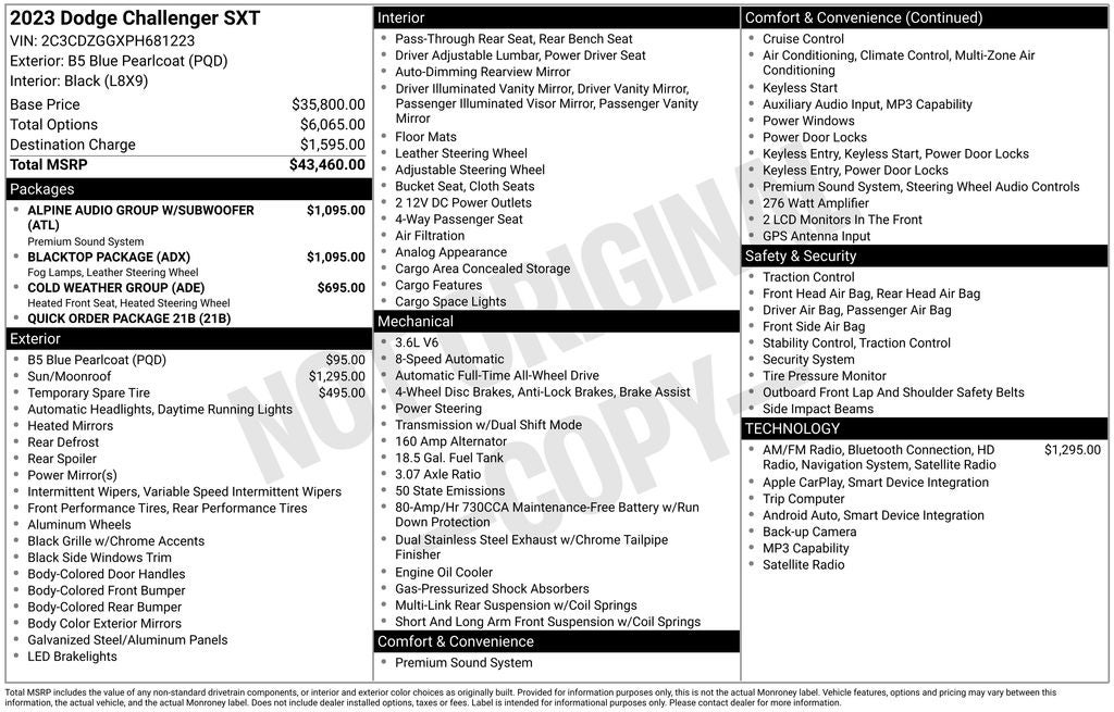2023 Dodge Challenger SXT AWD
