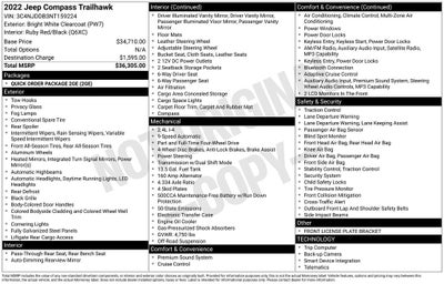 2022 Jeep Compass Trailhawk 4x4