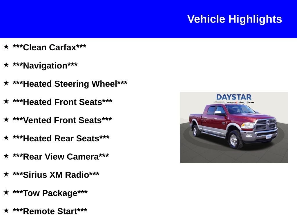 2012 RAM 3500 Laramie