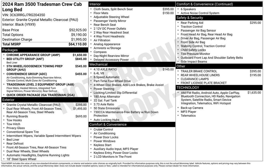 2024 RAM 3500 Tradesman