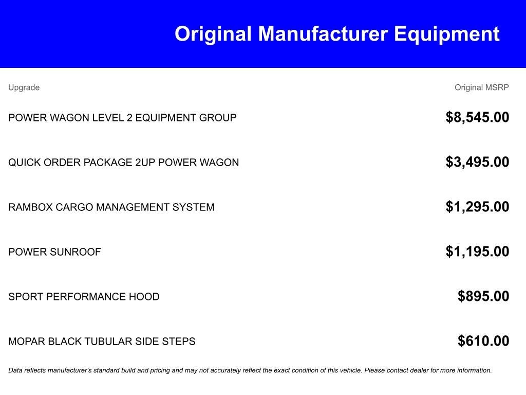 2026 RAM Ram 2500 RAM 2500 POWER WAGON CREW CAB 4X4 6'4' BOX