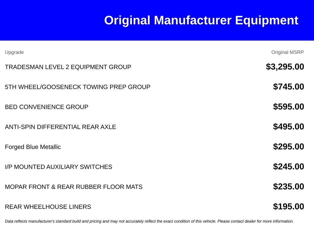 2026 RAM Ram 2500 RAM 2500 TRADESMAN CREW CAB 4X4 6'4' BOX
