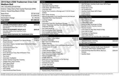 2015 RAM 2500 Tradesman