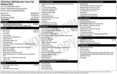 2024 RAM Ram 2500 RAM 2500 BIG HORN CREW CAB 4X4 6'4' BOX