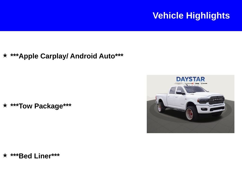 2019 RAM 2500 Laramie Crew Cab 4x4 6'4' Box