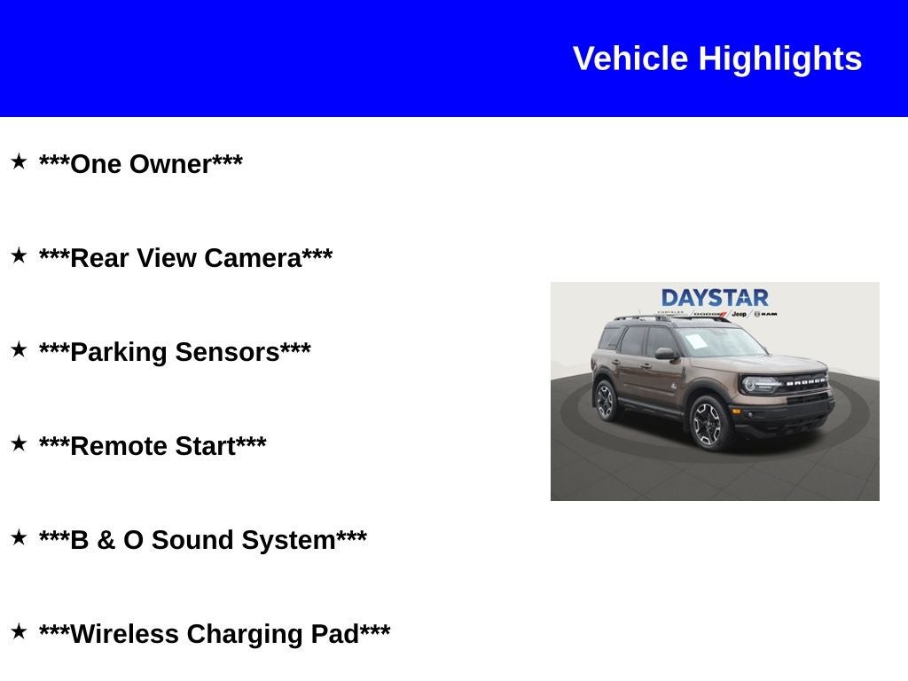 2022 Ford Bronco Sport Outer Banks