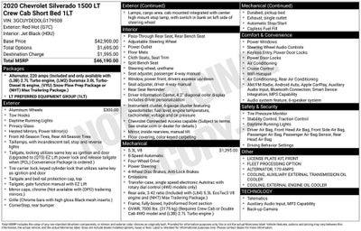 2020 Chevrolet Silverado 1500 4WD Crew Cab Short Bed LT