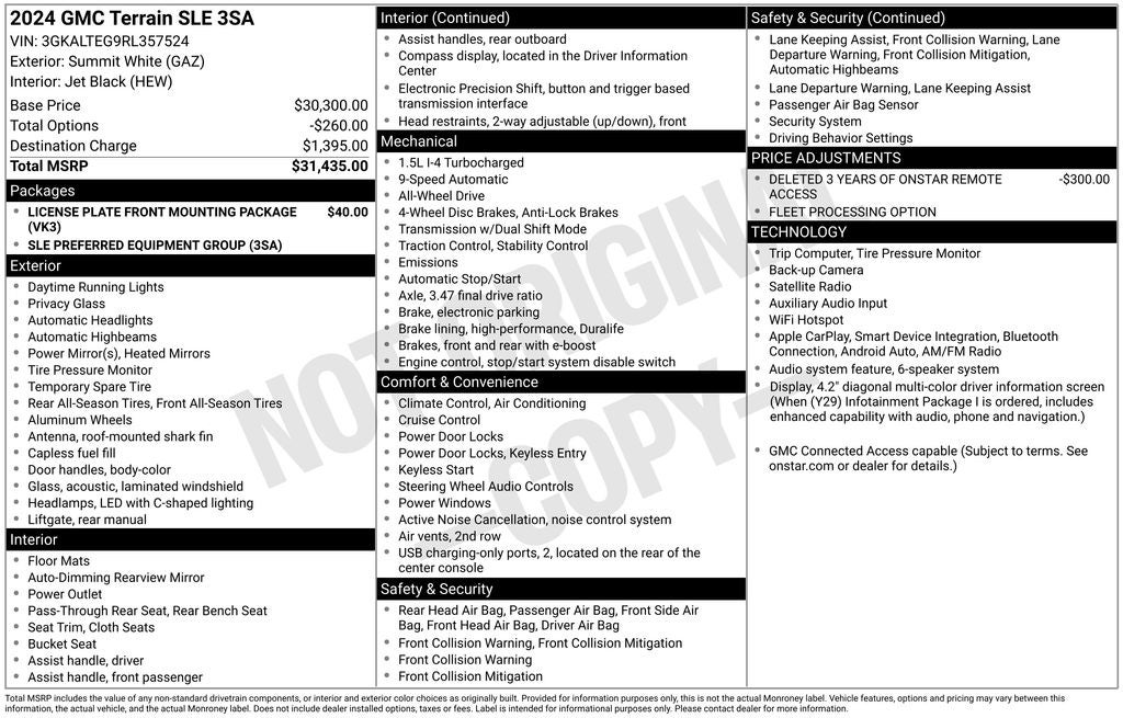 2024 GMC Terrain AWD SLE
