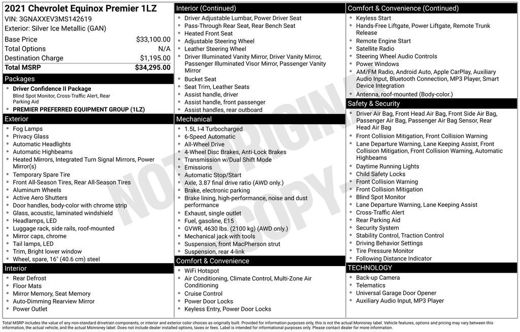 2021 Chevrolet Equinox AWD Premier