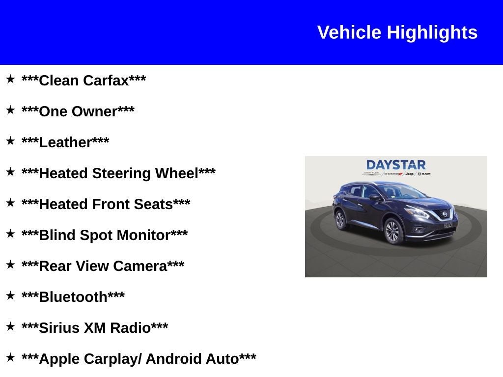 2018 Nissan Murano SL