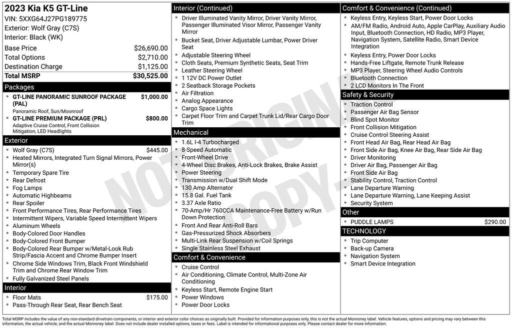 2023 Kia K5 GT-Line