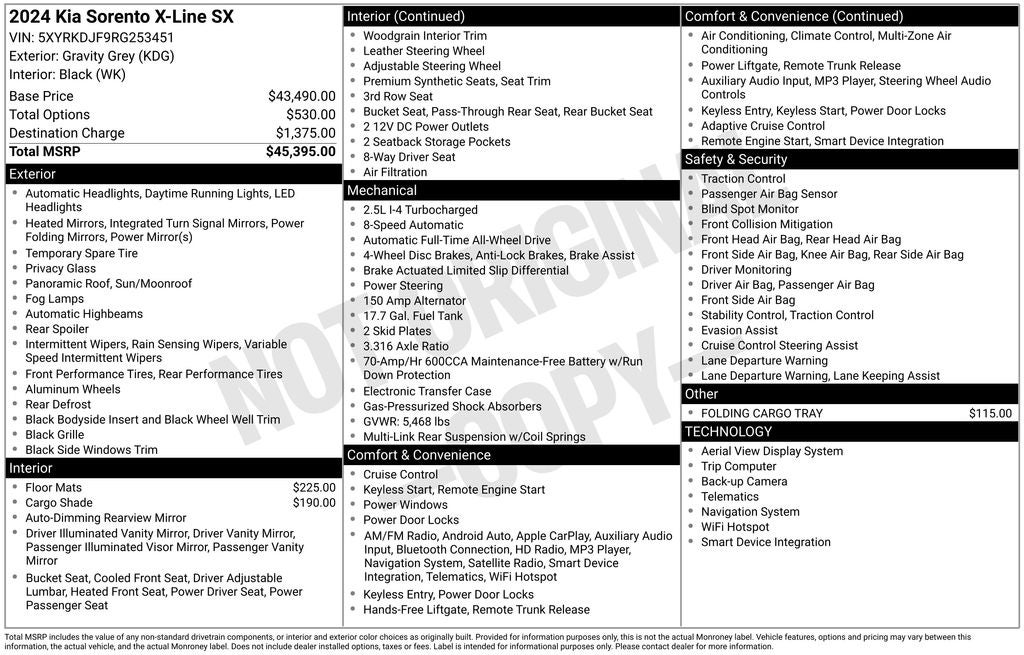 2024 Kia Sorento X-Line SX