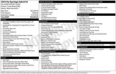2024 Kia Sportage Hybrid EX