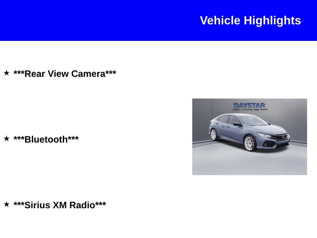 2018 Honda Civic Sport