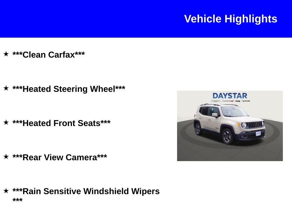 2016 Jeep Renegade Latitude