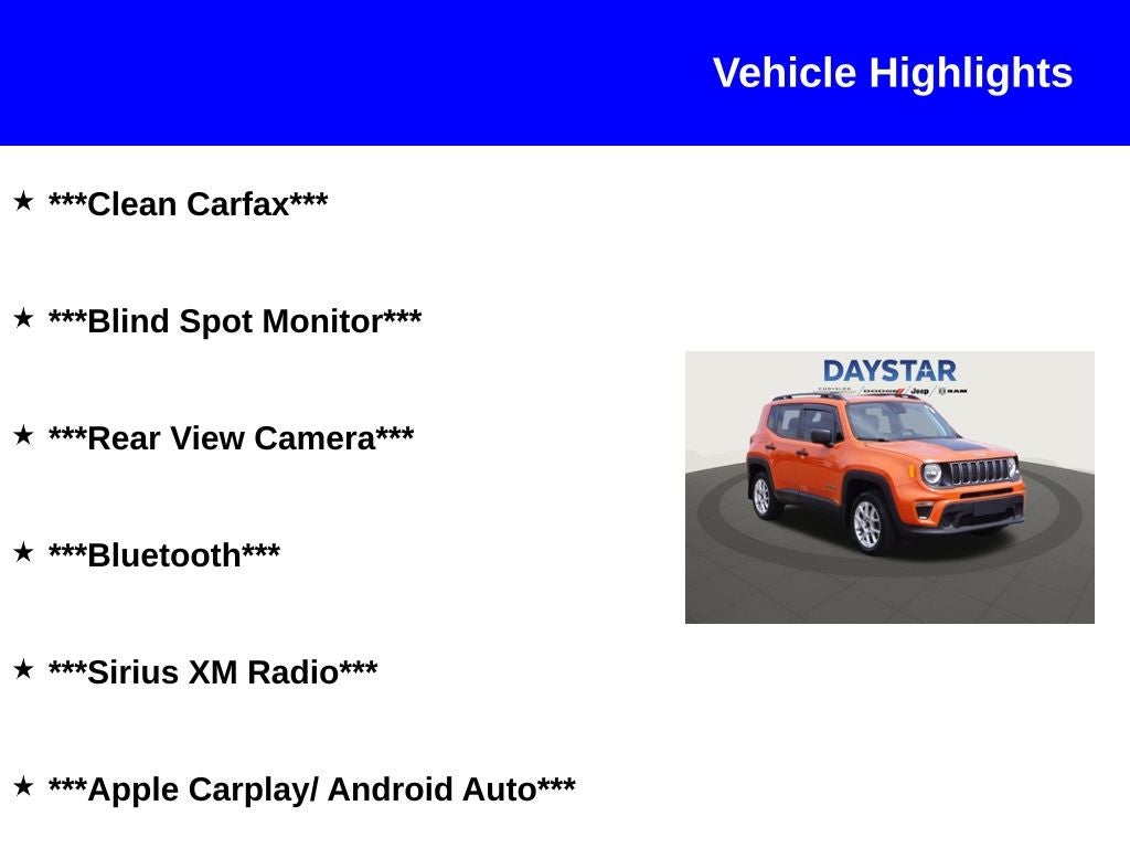 2021 Jeep Renegade Sport 4x4